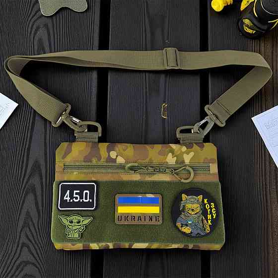 Плечевая мужская вместительная сумка, Мужская уличная сумка через плечо, Практичная сумка-мессенджер UT-40 Ивано-Франковск