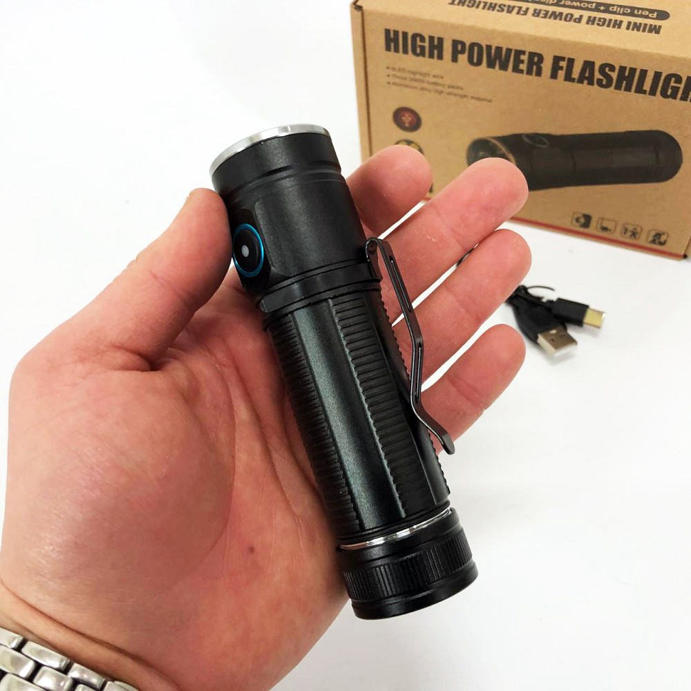 Фонарик светодиодный для туриста W5184-6XHP360, Перезаряжаемый ручной фонарь, Фонарь военный зсу YX-21 Львов - изображение 10