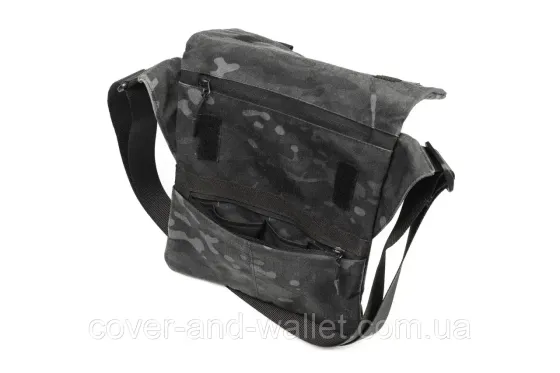 Тактическая сумка мессенджер через плечо с кобурой под пистолет Multicam Black Киев