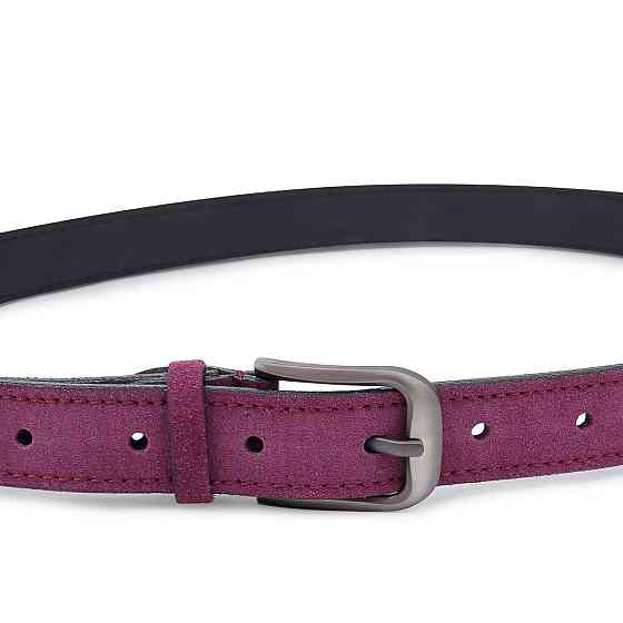 Красивый замшевый ремень для женщин Vintage 20783 Фиолетовый Киев