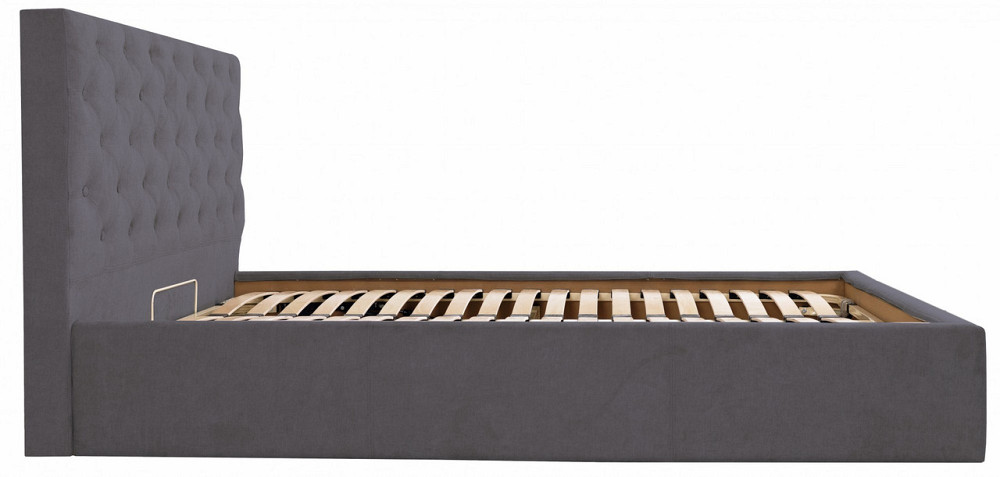 Кровать Coventry VIP 140 х 190 см Мисти Dark Grey С дополнительной металлической цельносварной рамой Темно-серый Днепр - изображение 10