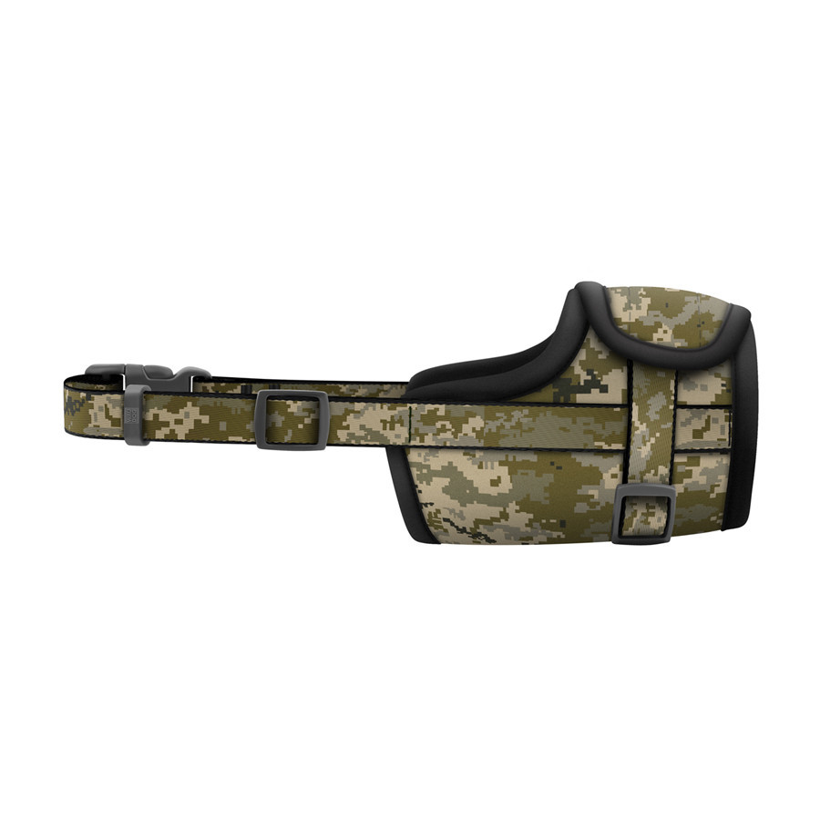 Намордник для собак WAUDOG Nylon, малюнок "Мілітарі", пластиковий фастекс, розмір S, О 14-20 см Вінниця - фото 2