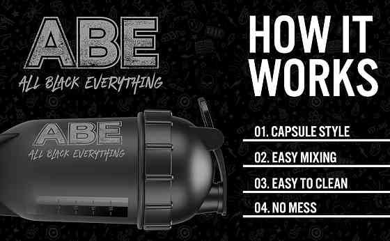 Шейкер Applied Nutrition ABE Bullet Shaker 500 ml (Black) Луцьк
