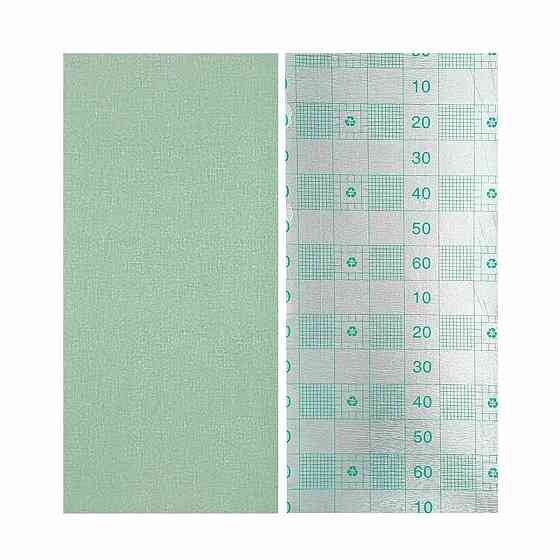 Зеленые самоклеящиеся обои с белым узором Киев