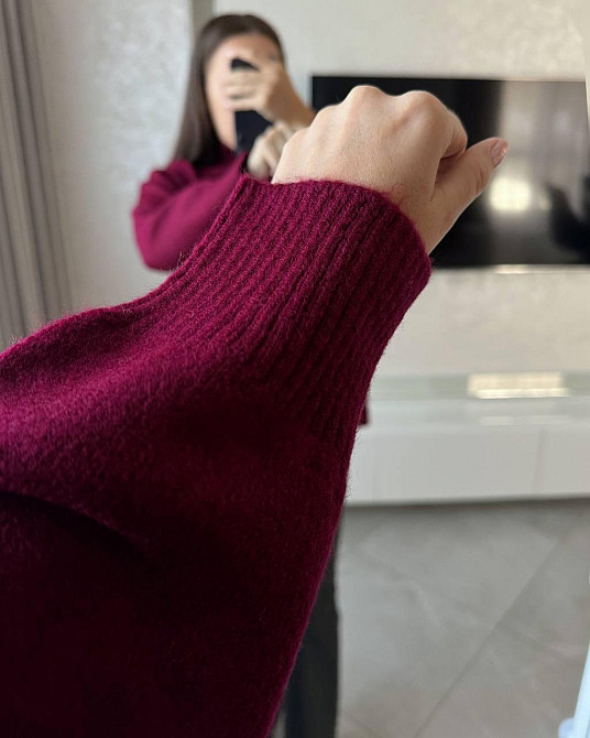 Жіночий оверсайз светр машинна вʼязка Одеса - фото 3