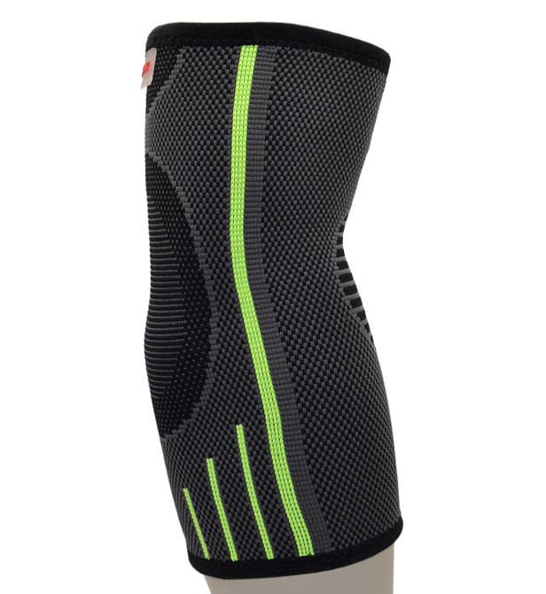 Компресійний налокітник MadMax MFA-283 3D Compressive elbow support Dark grey/Neon green S Кам'янське - фото 9