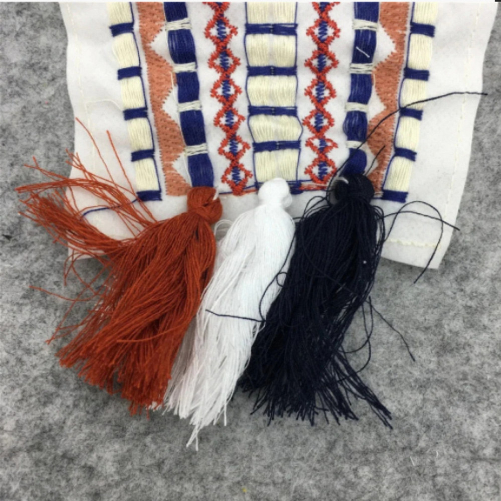 Воротник с вышивкой пришивной с кисточками Этника Киев - изображение 2