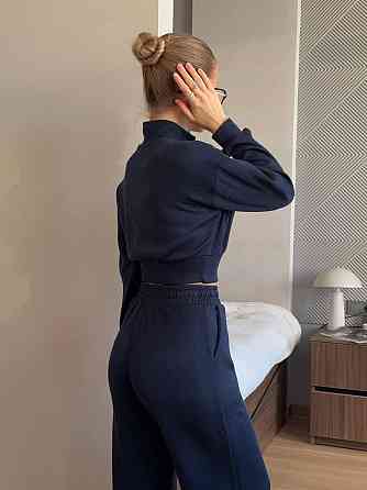 Жіночий теплий прогулянковий костюм із турецької ангори Синій, 42/44 Одеса