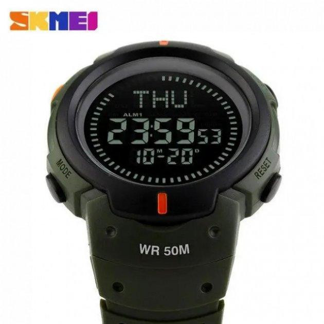 Мужские часы с компасом Skmei 1231 Зеленый Винница - изображение 7