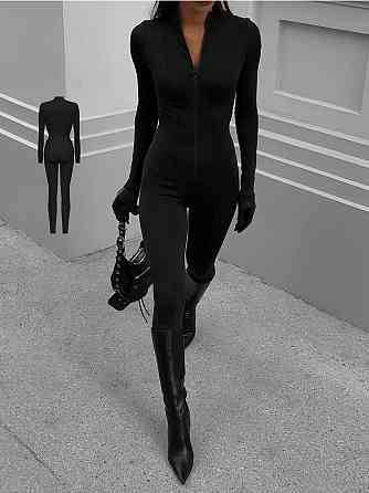 Комбинезон женский с моделирующими швами микродайвинг Черный, 46/48 Одесса