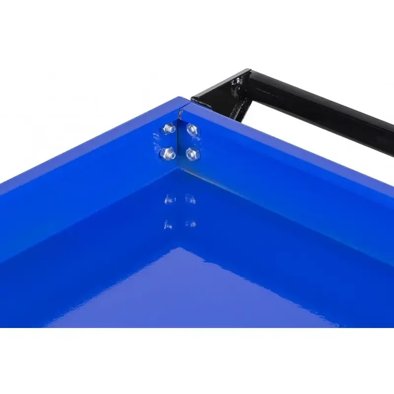 Візок для майстерні AL-FA ALMTC01 – сталевий, 3 полиці, бокові панелі, 12 гачків Львів - фото 9