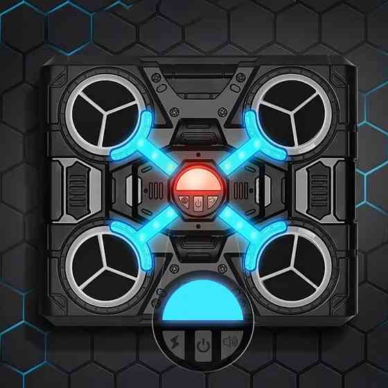 Музыкальная боксерская мишень с перчатками и подсветкой / Музыкальная груша для бокса / Тренажер для бокса Киев