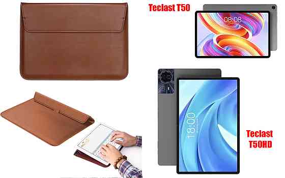 Чехол-конверт VitoCase для Teclast T50, T50HD, с функцией подставки для планшета Коричневый Киев
