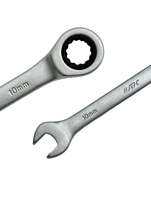 Набір ключів ріжково-накидних тріскачкових 11пр. (8-19 мм) JBC-51112 Одеса - фото 2