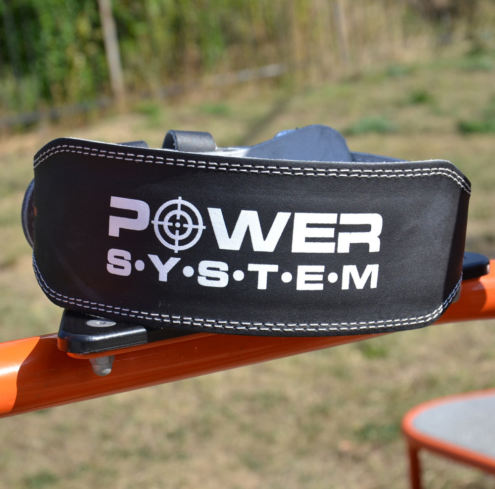 Пояс для важкої атлетики Power System PS-3250 Power Basic шкіряний Black XXL Кам'янське - фото 9