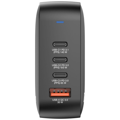 Зарядний пристрій Verbatim MiniGaN 165 W 4 ports (3xUSB-C/1xUSB-A) (32216) Вінниця - фото 3