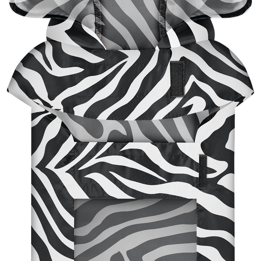 Дощовик-накидка з капюшоном для собак WAUDOG Clothes, малюнок "Зебра", L, А 48-52 см, B 60-70 см, С 42-52 см Київ - фото 3