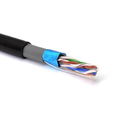 Кабель сетевой Merlion FTP 305м КНПЕ (4*2*0,51) 4Р 24AWG [СCA] Black (03496) Винница - изображение 1