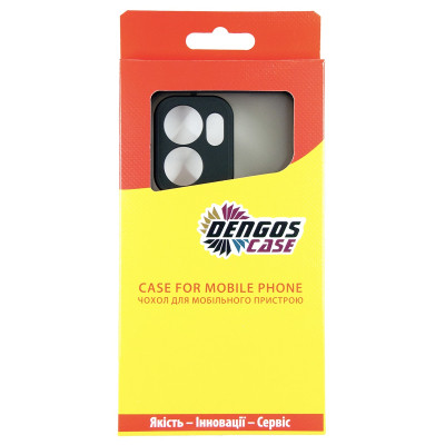 Чохол до мобільного телефона Dengos Oppo Reno13 F Case Matte + Glass (Black) (DG-KM-149) Вінниця - фото 4