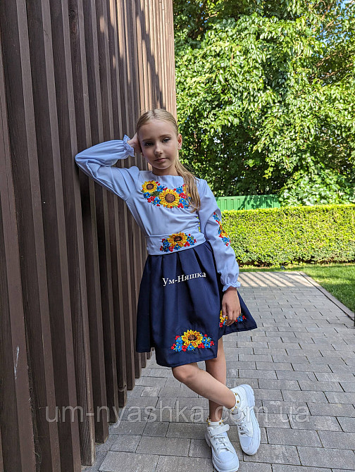 Сукня червона вишиванка з соняшниками р.128-146 Кривой Рог - изображение 8