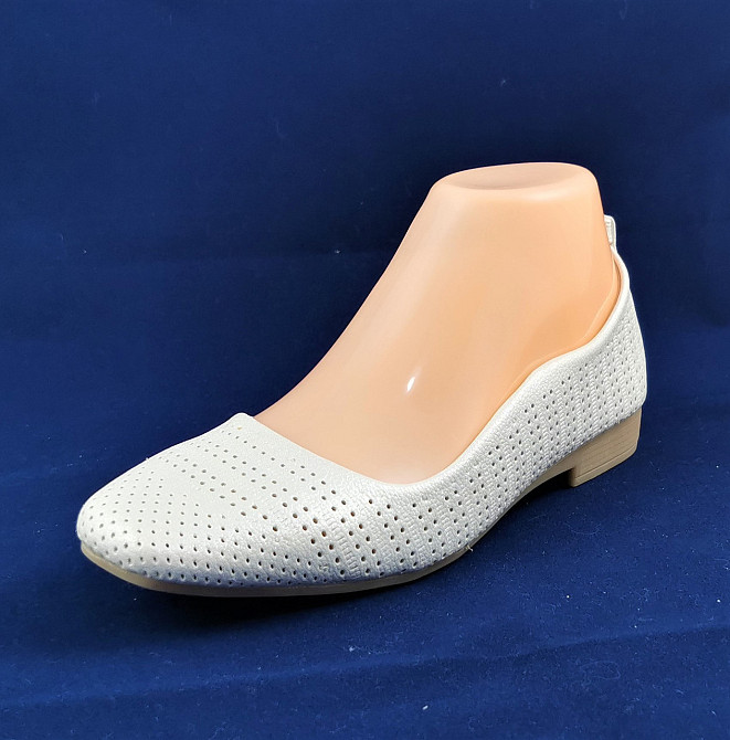 . Жіночі Балетки Білі Мокасини Туфлі (розміри: 37,38) — 80-5 Дніпро - фото 2