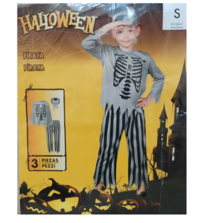 Костюм на Хеловін для хлопчика Пірат чорно-сірий Київ