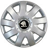 Автомобильные модельные колпаки R16 Skoda 426 4шт, SJS, серебряные