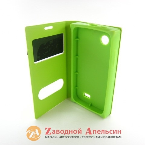 Чохол книжка Lenovo A369 Flip Smart green Одеса - фото 6