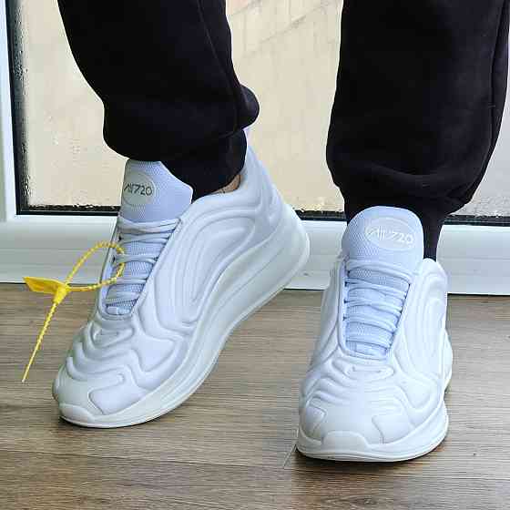 Кроссовки Nike 720 Белые Мужские Найк с Амортизацией (размеры: 40,41,42,43,44,45) Видео Обзор Днепр