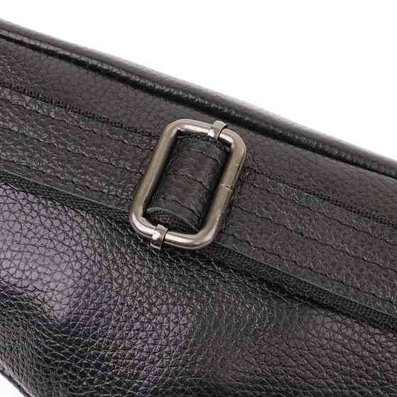 Удобная сумка бананка для мужчин из зернистой натуральной кожи Shvigel 23136 Черный Киев