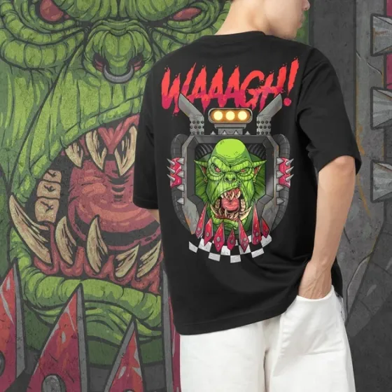 Футболка чоловіча з  принтом WarHammer 40K Waaagh! Розмір 48 Дніпро