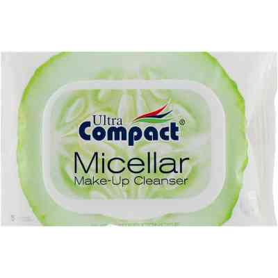 Вологі серветки Ultra Compact З міцелярною водою для зняття макіяжу 25 шт. (8697420535728) Вінниця