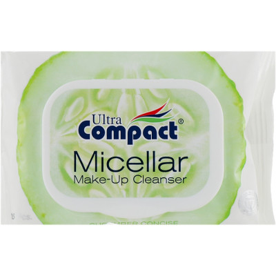 Вологі серветки Ultra Compact З міцелярною водою для зняття макіяжу 25 шт. (8697420535728) Вінниця - фото 1