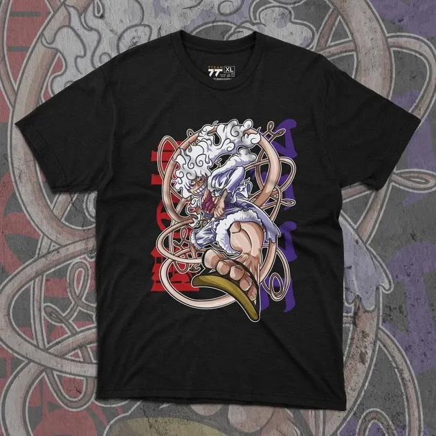 Футболка чоловіча з  принтом Ван Пис Луффі Гому Гому Но Розмір 48 Anime0997 Дніпро - фото 1