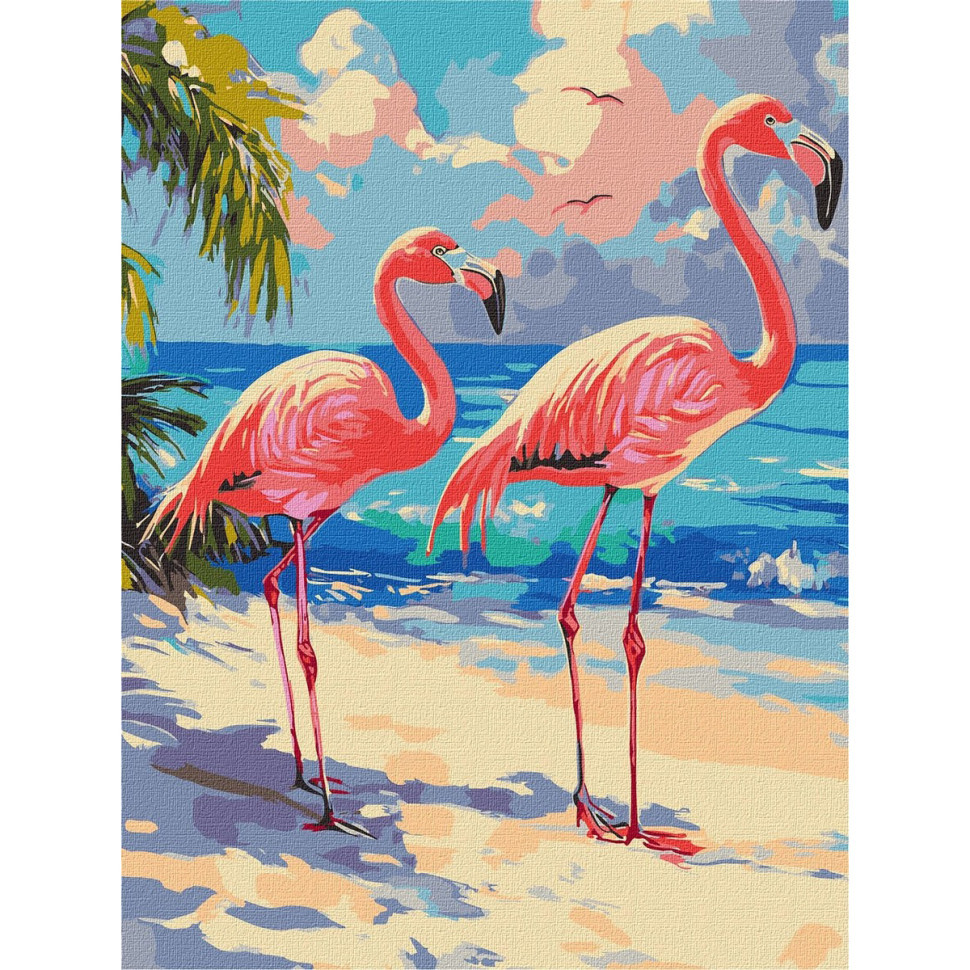 Картина за номерами "Рожеві фламінго" ©art_selena_ua KHO6775, 30х40 см Вінниця - фото 1