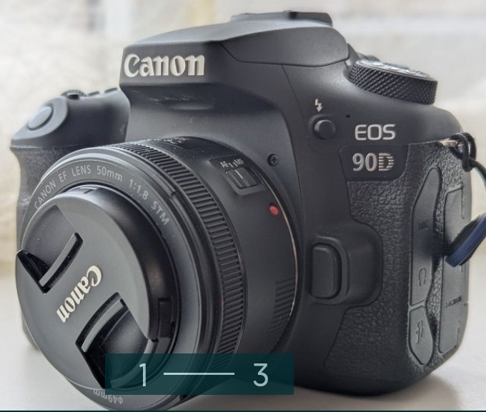 Фотоапарат Canon 90D + 50 mm. 1.8 + 2 батареї Київ - фото 3