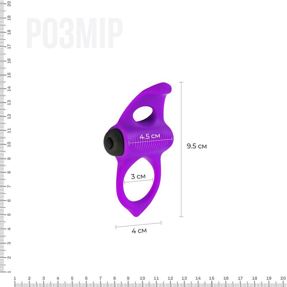Эрекционное виброкольцо Adrien Lastic Lingus MAX Violet с язычком для стимуляции клитора Sex Aura Киев - изображение 2