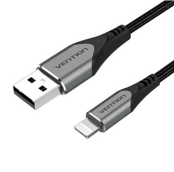 Кабель Vention USB 2.0 A - Lightning Cable 2M Gray Aluminum Alloy Type LABHH Одесса