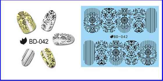 Наклейки для нігтів BD-042 Київ