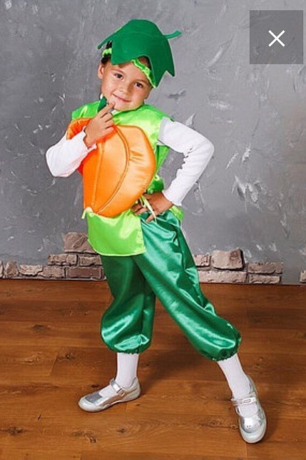 ГАРБУЗ. Костюм дитячий карнавальний атлас Київ - фото 1