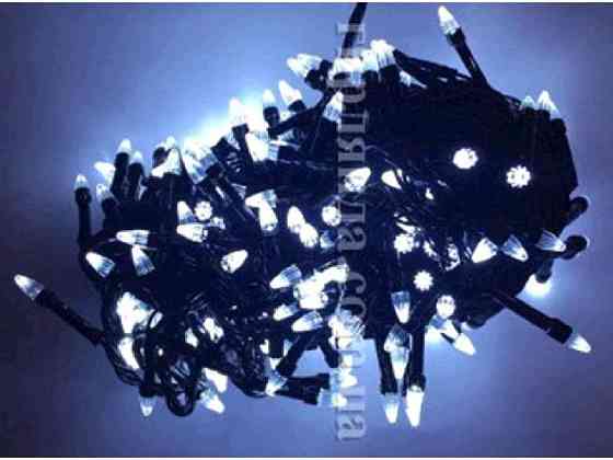 Гирлянда Конус 100LED белый 6м. черный провод 1210-03 ТМ КИТАЙ Киев