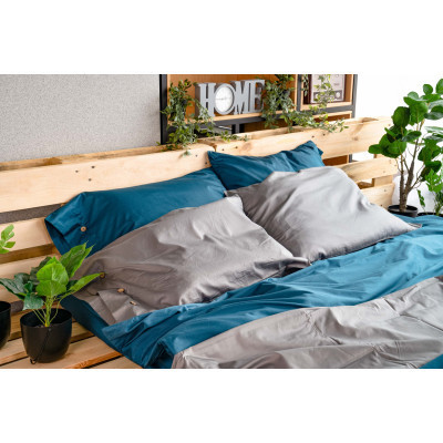 Простынь Ardesto на резинке Mix&Match сатин 180х200+30 см муссон (ART1820DVD) Винница - изображение 5