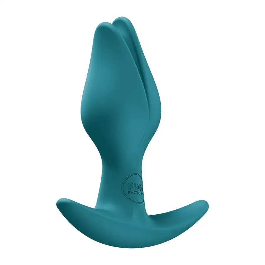 Анальная пробка Fun Factory BOOTIE FEM Bottle Green, в виде бутона, диаметр 2,9 см, тонкий ограничитель Львов - изображение 2