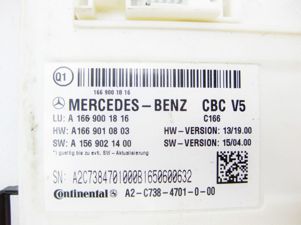 Mercedes-Benz  A1669001816 Блок SAM передній ML/GLE W166 GLE Coupe C292 GL/GLS X166 Одеса - фото 7