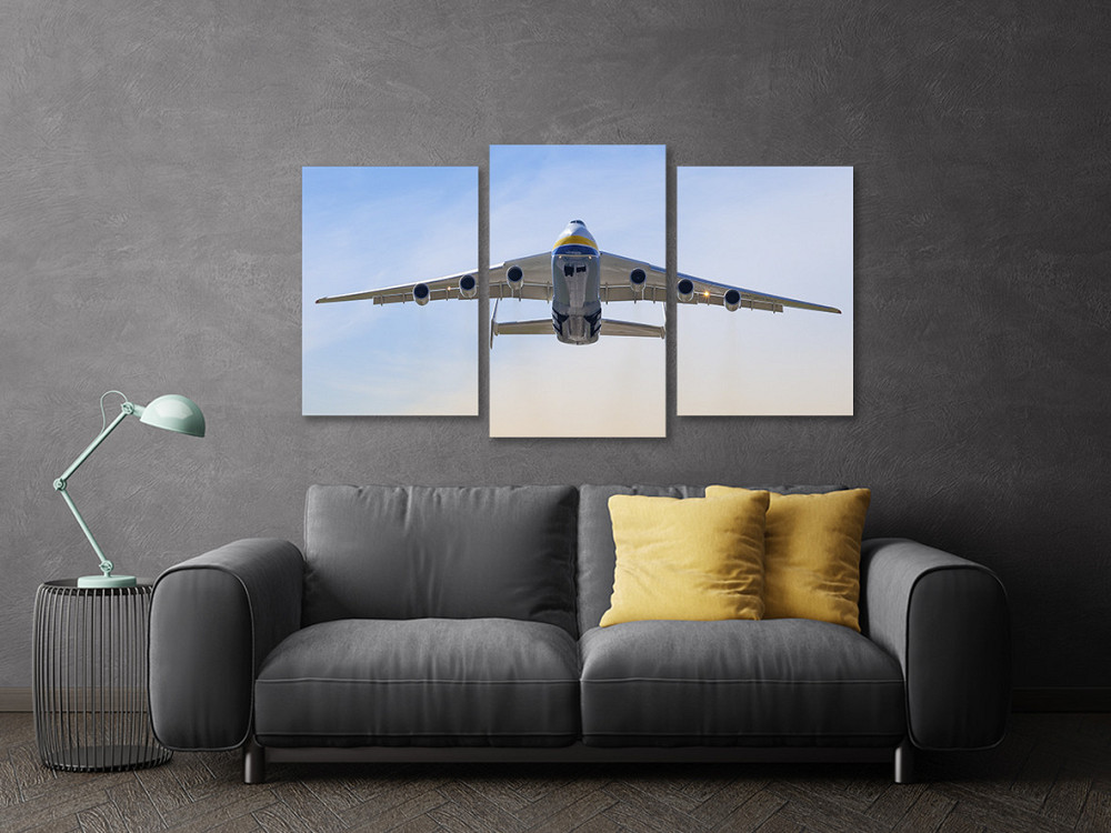 Модульная картина в гостиную / спальню Літак Мрія  Art-697_3 100x150 см Киев - изображение 3
