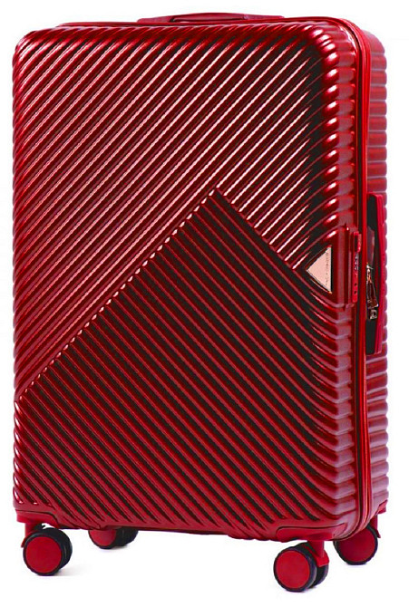 Чемодан пластиковый WINGS WN01 большой темно-красный Киев - изображение 1