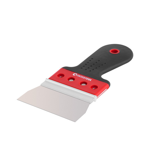 Шпатель з нержавіючої сталі, 100 мм, професійний INTERTOOL KT-2670 Київ - фото 3