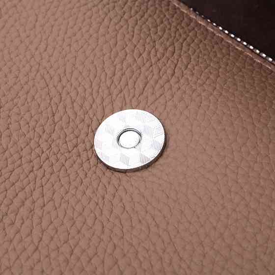 Женская сумка с геометрическим клапаном из натуральной кожи Коричневая (Vintage) Киев