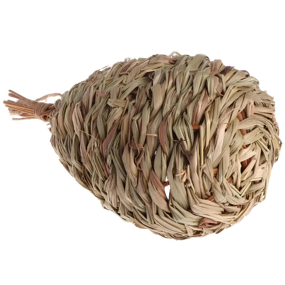 Гніздо - Будиночок для птахів RESTEQ із спеціального плетеного волокна, годівниця для диких птахів, шпаківня Київ - фото 3