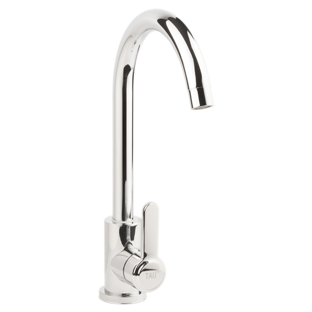 TAU Смеситель s18 Ø35 для кухни излив ухо на гайке SS TAU (9818100) Київ - фото 8